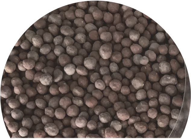 Granuli di fertilizzante per spandiconcime Eurospand.