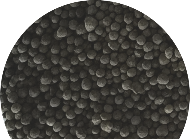 Granuli di fertilizzante pronti per la distribuzione con macchine Eurospand.