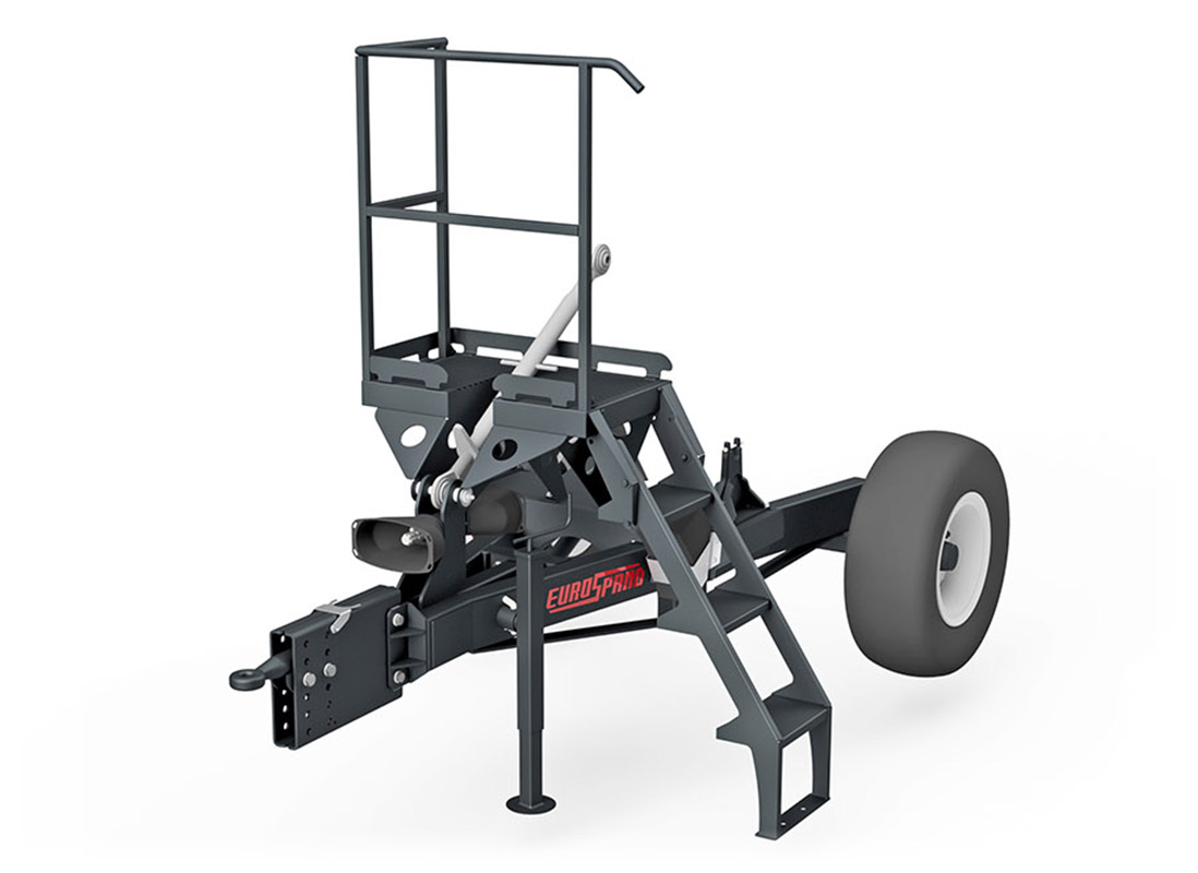 Профессиональная машина Eurospand для равномерного распределения удобрений в полевых условиях.