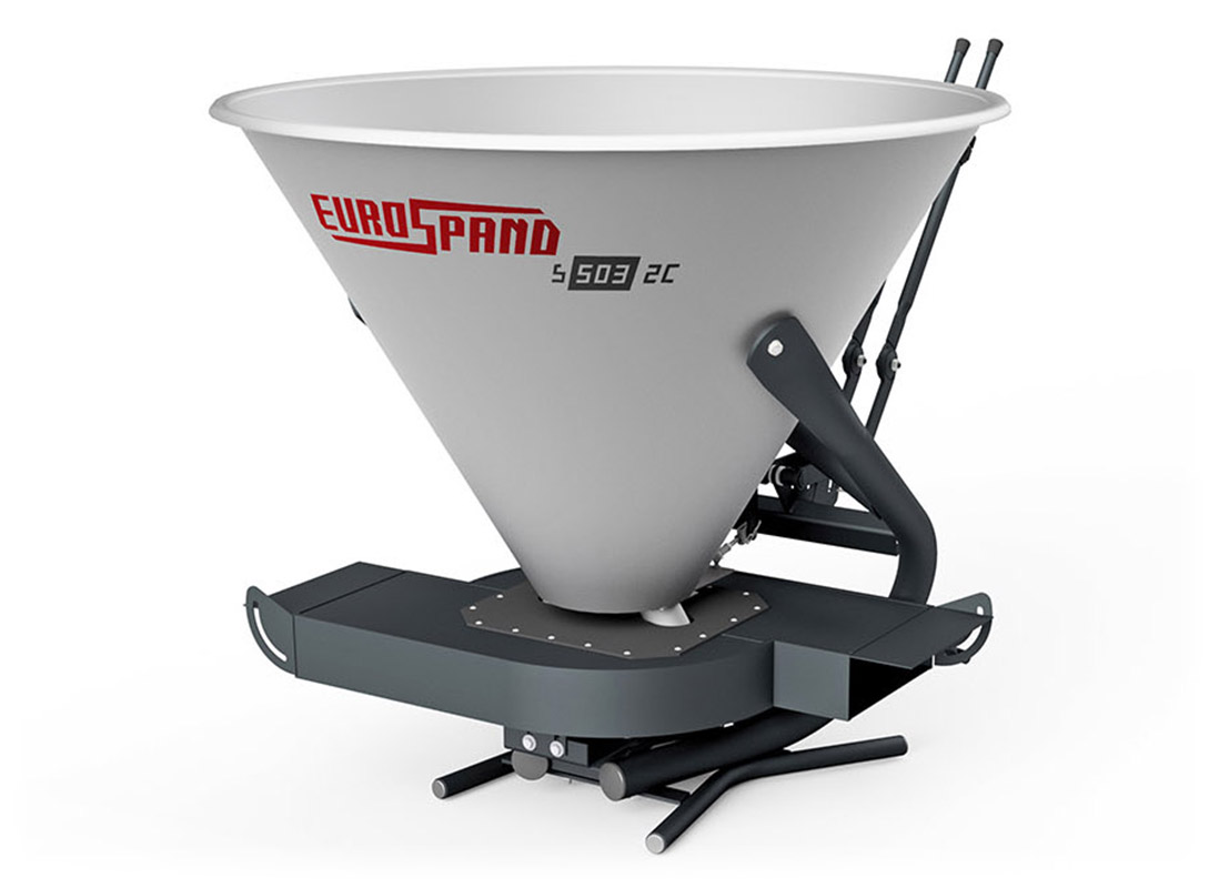 Macchina spandiconcime Eurospand S503, qualità professionale per agricoltura efficiente.