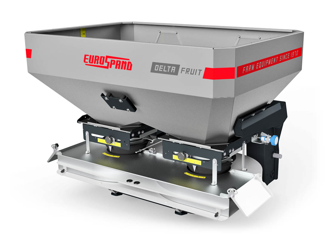 Spandiconcime Eurospand Delta Fruit, macchinario innovativo per agricoltura professionale.