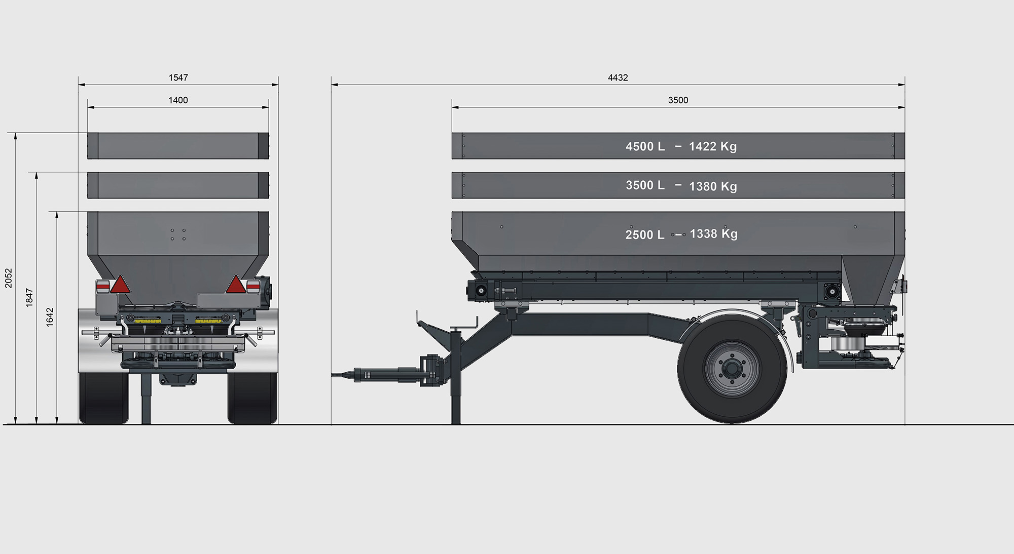 Spandiconcimen trainato disegno